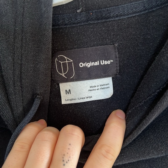 Original Use Black Sweatshirt/Hoodie Dress Size Medium - Picture 4 of 4